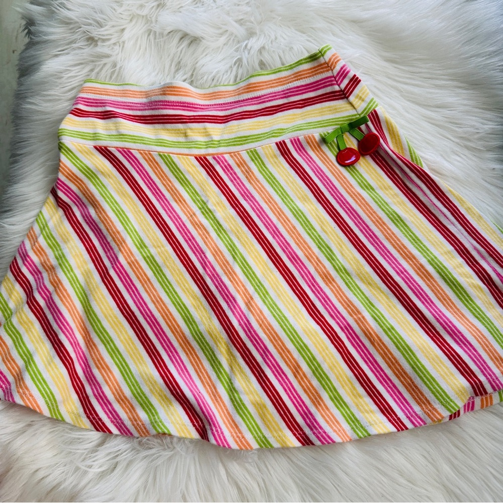 5 x $25 Gymboree Striped Cherry Skater Skirt, 7